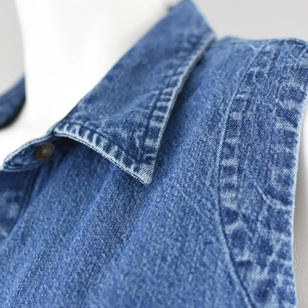90s Sleeveless Denim Jean Shirt, St. John's Bay Women's 1X
